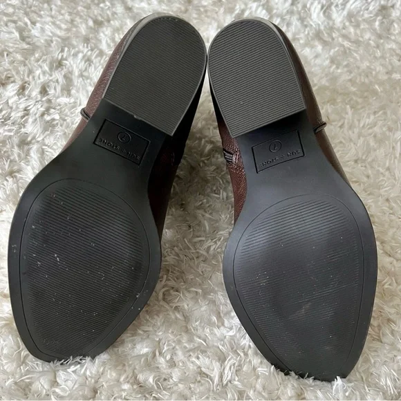 Sun + Stone Dark Brown Ankle Booties - Picture 5 of 7